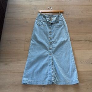 Paul & Joe Long Denim Skirt
